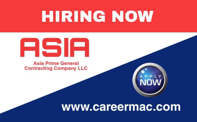 Asia Prime General Contracting Company LLC Careers