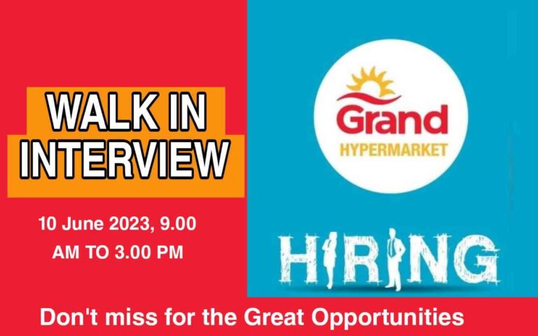 Grand Hyper Jobs 2023