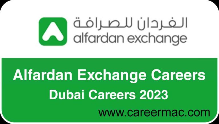 Al Fardan Exchange Careers 2023