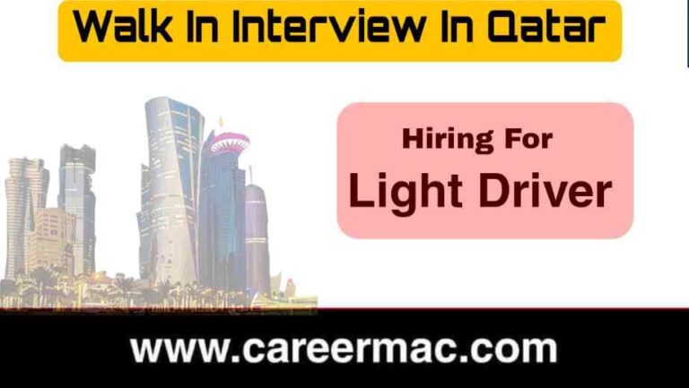 Walk-in Interview For Light Driver Job Available In Qatar