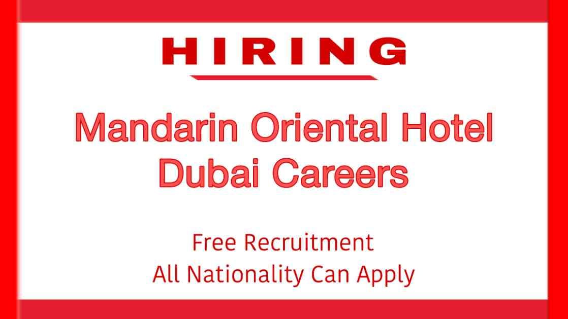Mandarin Oriental Hotel Group Careers 2023