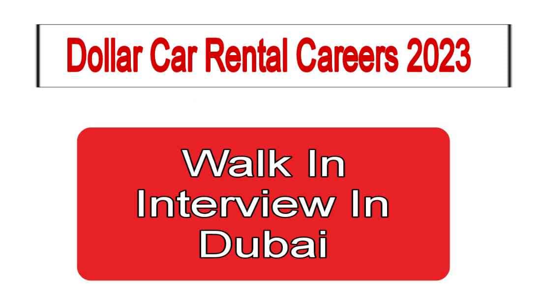 Dollar Car Rental Jobs | Dollar Car Rental Openings 2023 | Walk In Interview Today
