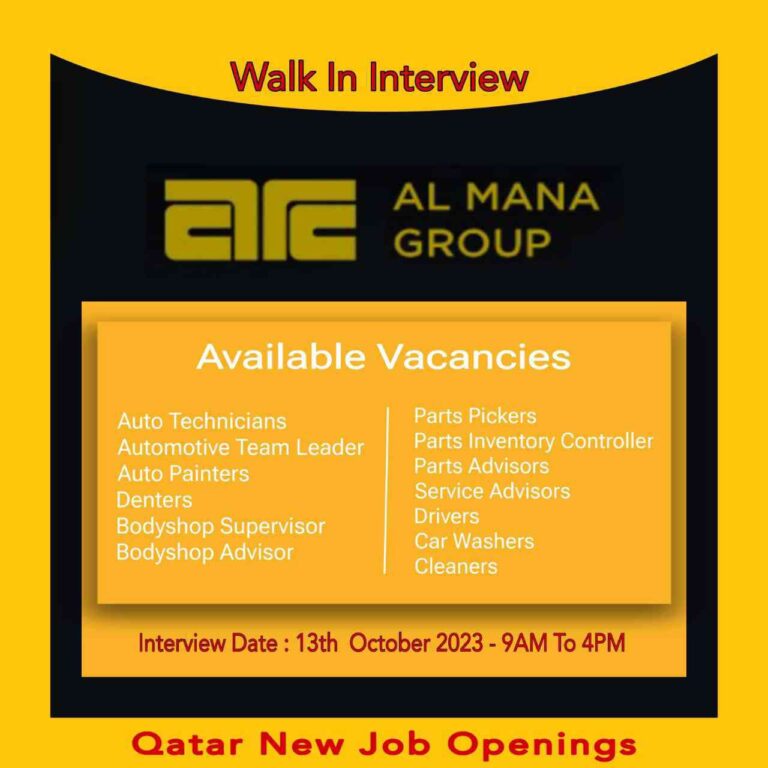 Al Mana Group Job Vacancies | Walk In Interview In Al Mana Group