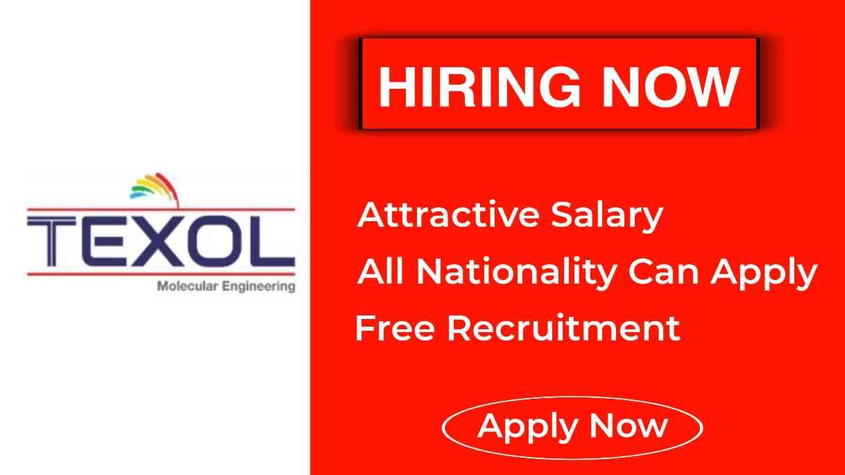 Texol Lubritech FZC Careers | Dubai Job Vacancies 2023 | UAE Urgent Recruitment