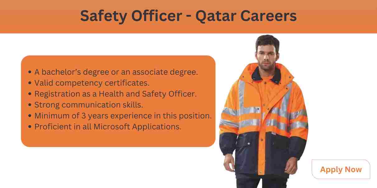 Urgent Safety Officer Vacancies - Qatar New Job Updates