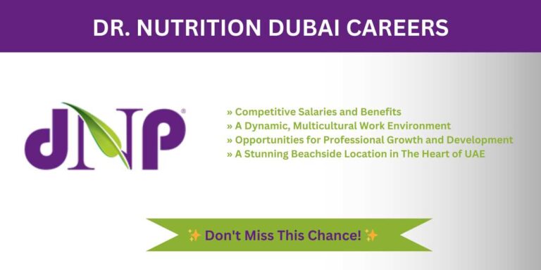 DR. Nutrition Dubai Careers | UAE Urgent Vacancies 2024