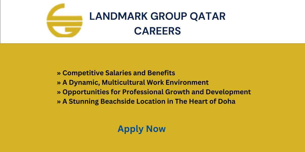 Landmark Group Careers Login - Qatar Jobs 2024 Urgent Recruitment