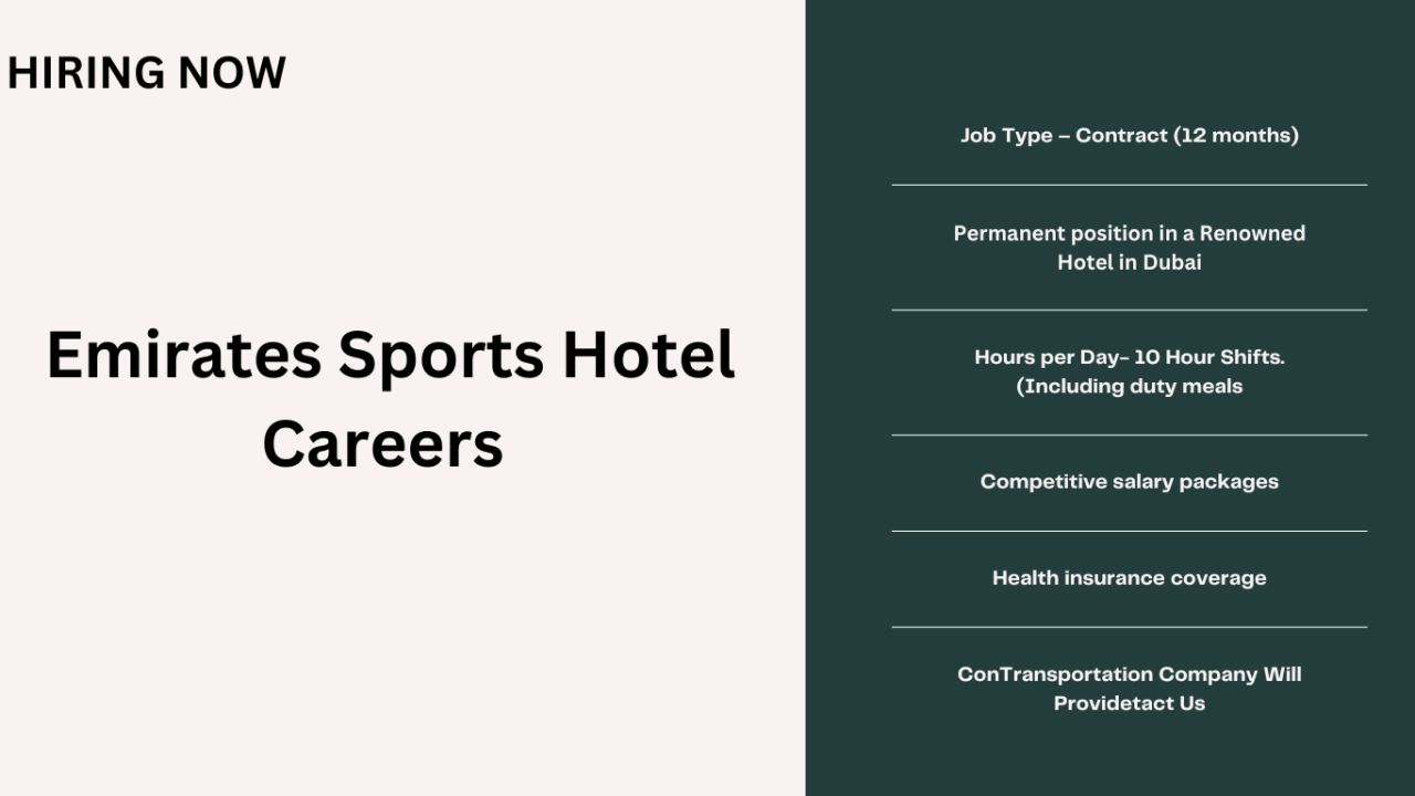 Emirates Sports Hotel Careers