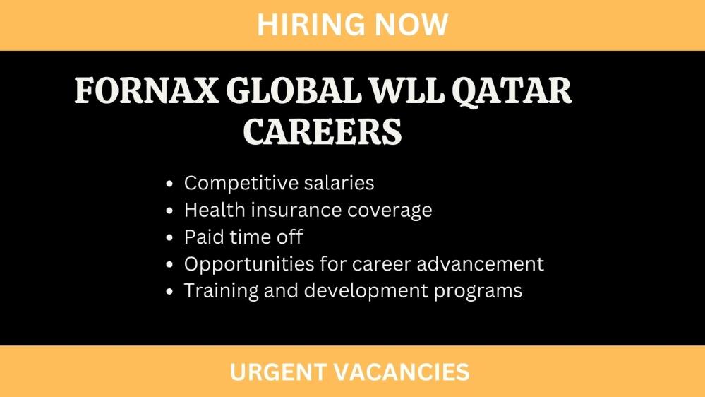 Fornax Global WLL Qatar Careers Urgent Jobs in Qatar 2024
