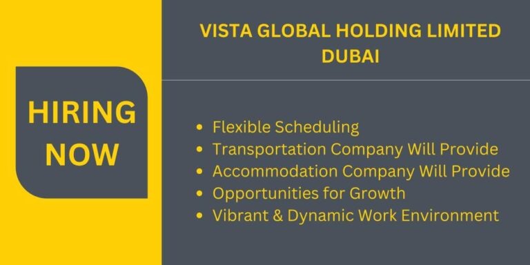 Vista Dubai Vacancies - Dubai Latest Job Vacancies