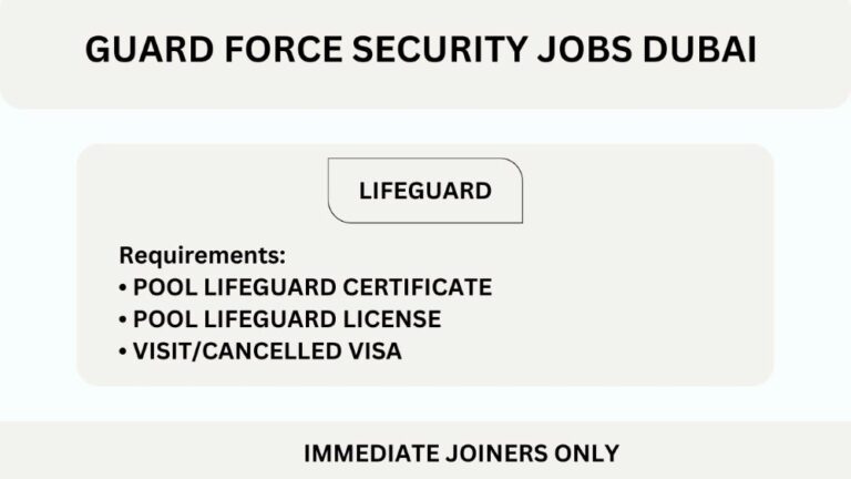 Guard Force Security Jobs Dubai