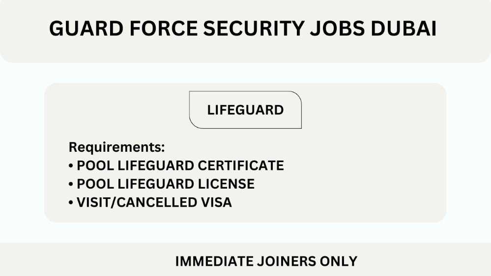 Guard Force Security Jobs Dubai Security Guard Jobs In Dubai For 