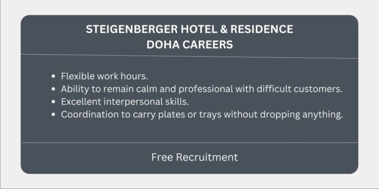 Steigenberger Hotel Doha Careers | Immediate Hiring & Urgent Vacancies ...