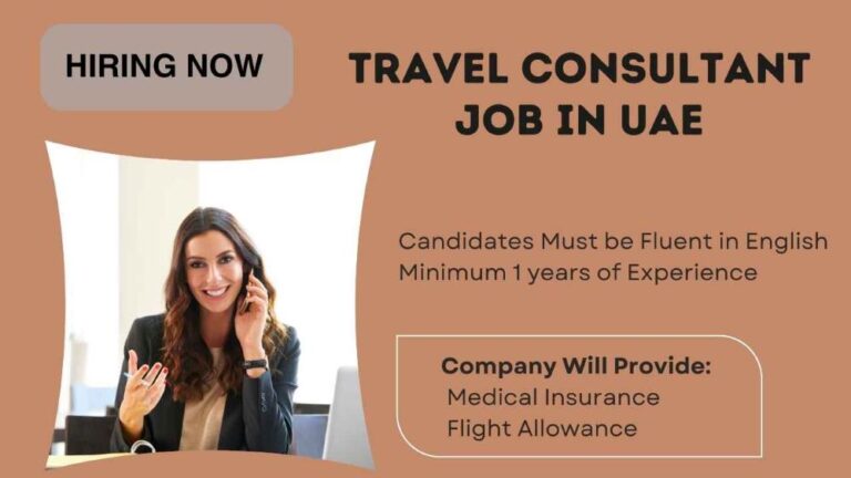 Travel Consultant Job in UAE | Dubai Urgent Vacancies
