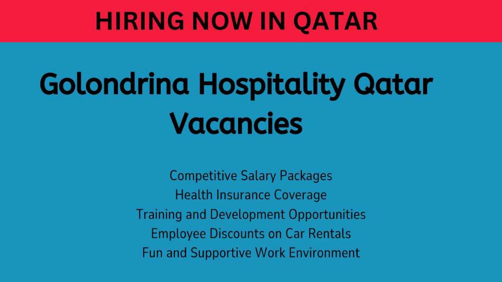 Golondrina Hospitality Qatar Vacancies for Freshers