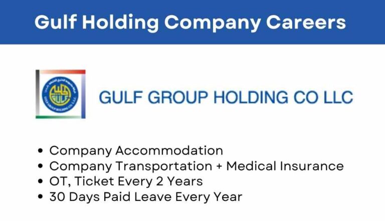 Gulf Holding Company Careers | Dubai Urgent Vacancies