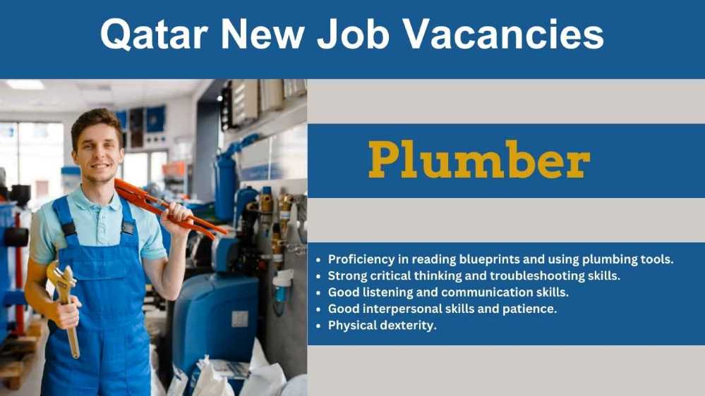 Plumber Maintenance Jobs in Qatar | Qatar Urgent Job Vacancies