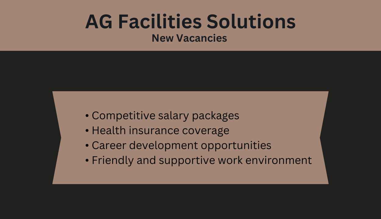 AG Facilities Solutions Careers | Dubai Urgent Job Vacancies 2024