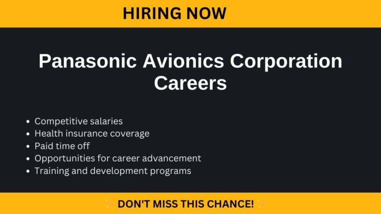 Panasonic Avionics Corporation Careers - Urgent Vacancies In Qatar