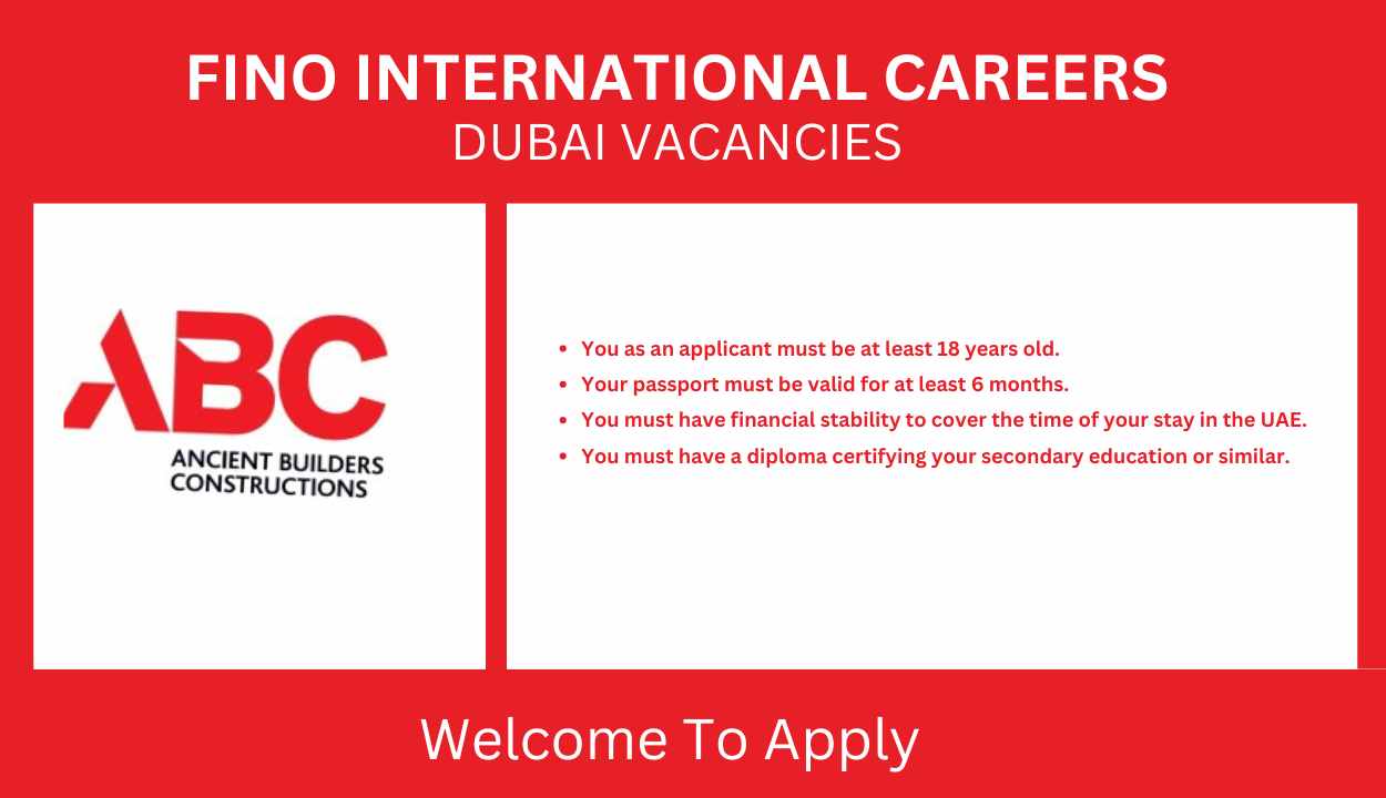 Ancient Builders Constructions LLC Careers: Urgent Jobs in Dubai for Freshers