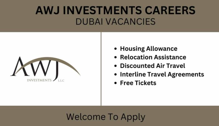 AWJ Investments Careers: Urgent Job Vacancies in Dubai