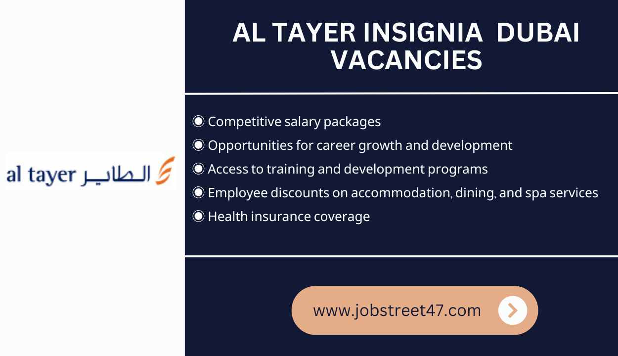 Al Tayer Insignia Careers: Urgent Jobs in Dubai (2025)