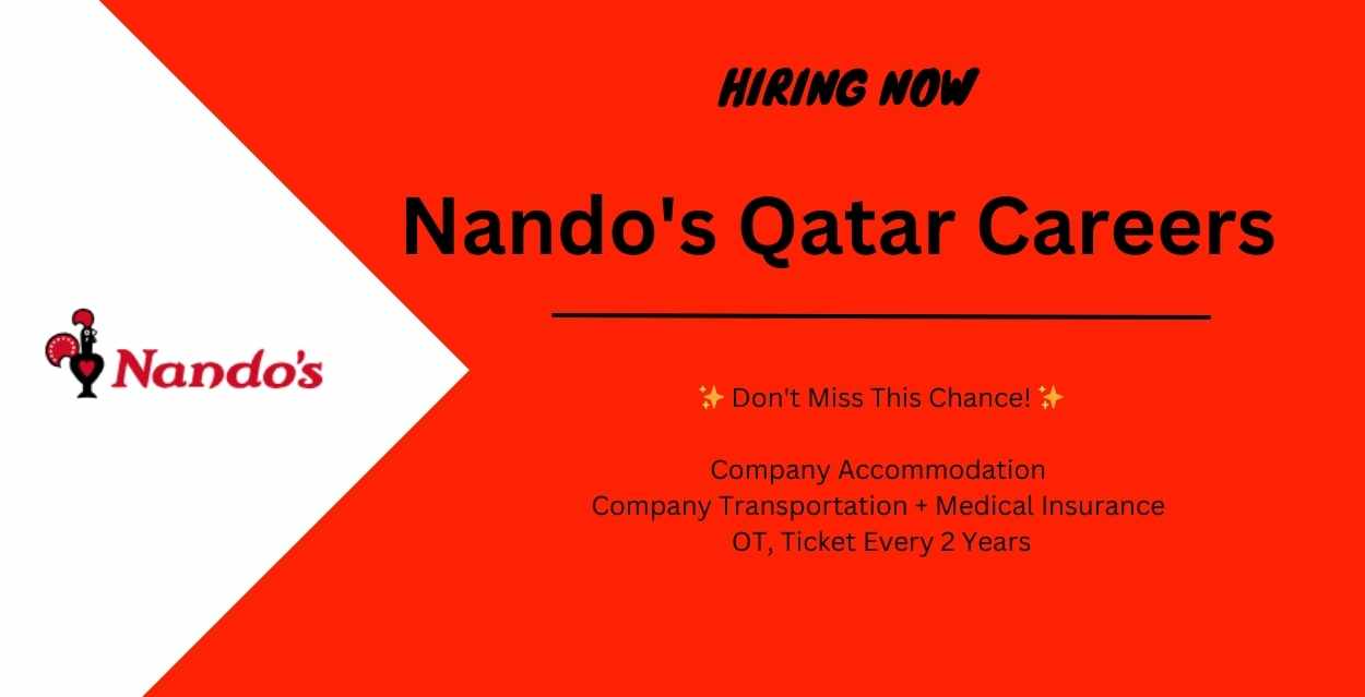 Nando's Qatar Careers | Urgent Jobs in Qatar