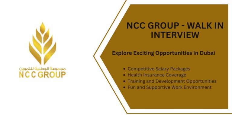 NCC Holding Abu Dhabi Walk in Interview