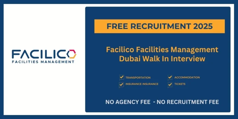 Facilico Facilities Management Job Vacancy in Dubai | Walk In Interview - Urgent Vacancies 2024