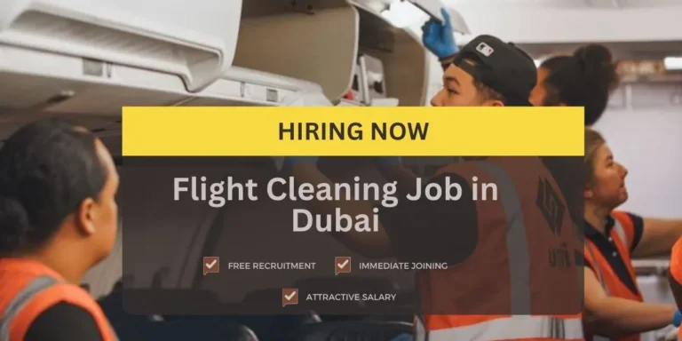 Flight Cleaning Job in Dubai - Frshesr Can Apply