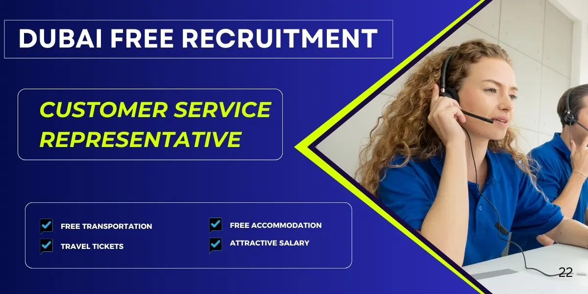 Customer Service Representative Jobs in Dubai - Urgent Dubai Job Vacancies 2025