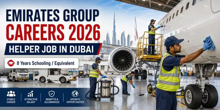 Emirates Group Careers 2026: Helper Job in Dubai | 8th Pass Airport Jobs