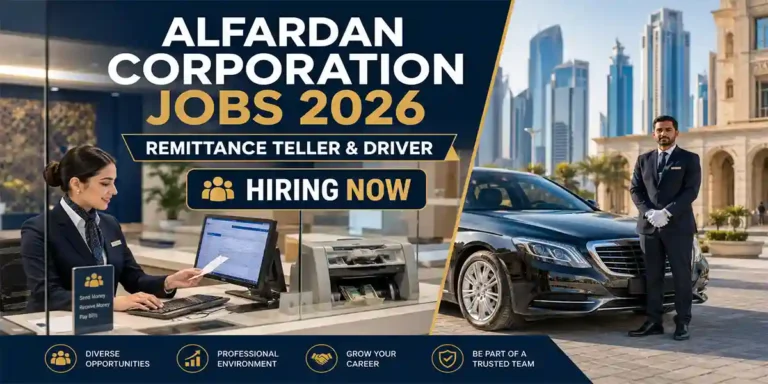 Alfardan Corporation Jobs 2026 | High Salary Careers & Vacancies – Remittance Teller & Driver