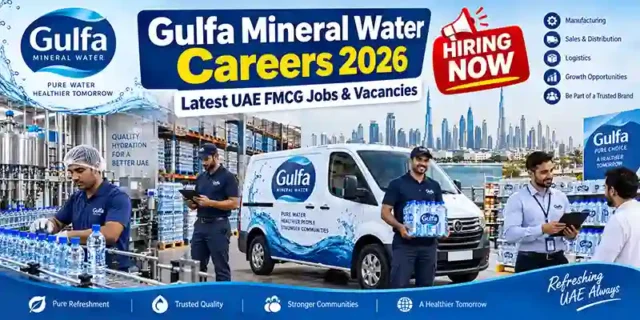 Gulfa Mineral Water Careers 2026 | Latest UAE FMCG Jobs & Vacancies