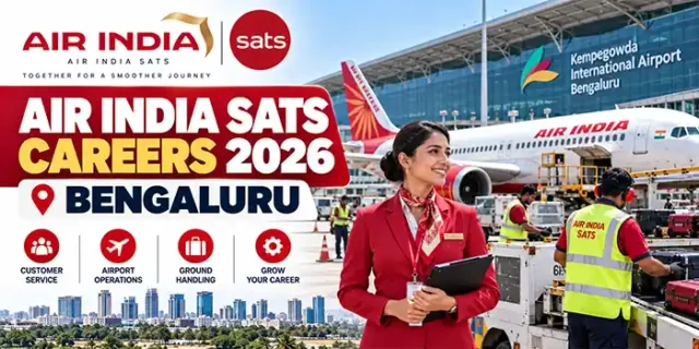 Air India SATS Careers 2026 | Walk-In Interview for Customer Service, Duty Officer & ARM Jobs in Bengaluru