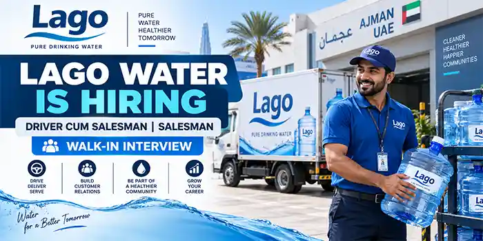 Lago Water Jobs in UAE 2026 | Walk-In Interview