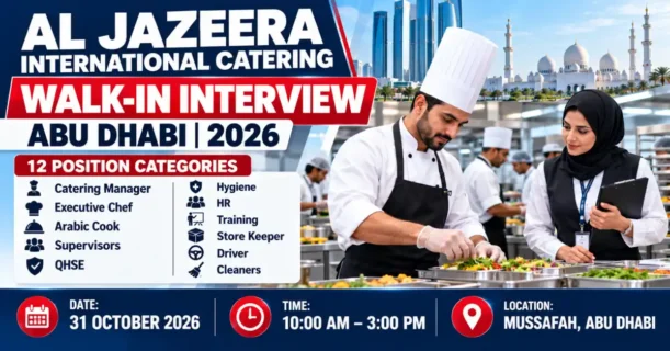 Al Jazeera Catering Walk-in Interview Abu Dhabi 2026