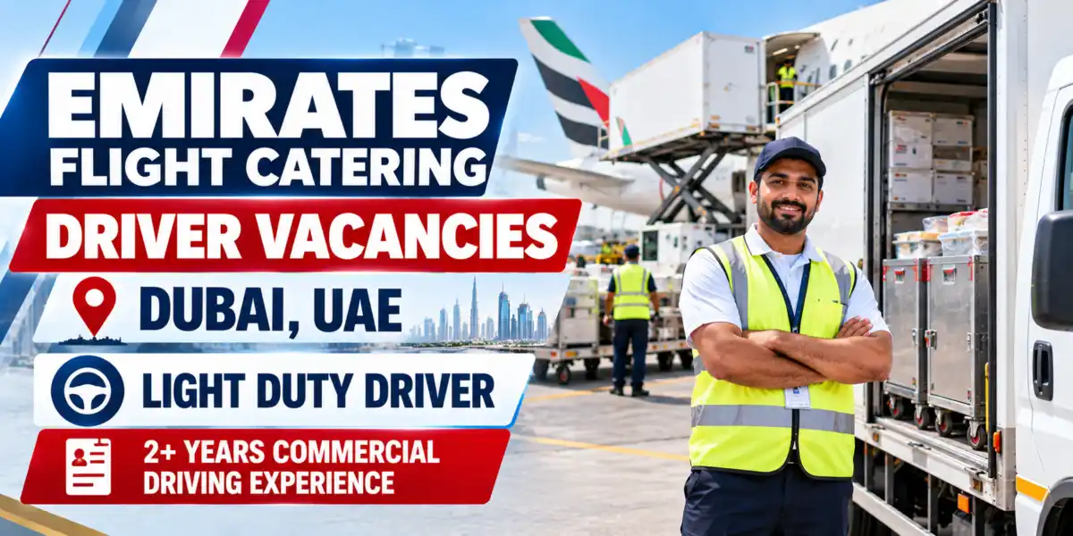 Emirates Flight Catering Driver Vacancies in Dubai