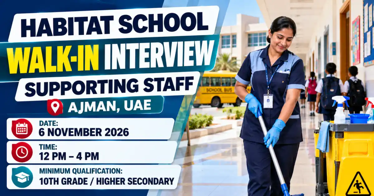 Habitat School Ajman Walk-in Interview
