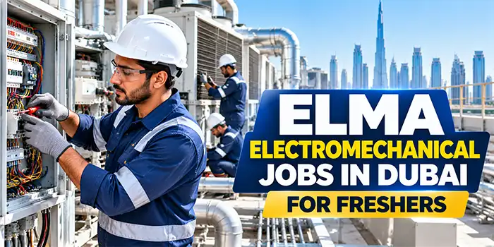 Elma Electromechanical Jobs for Freshers